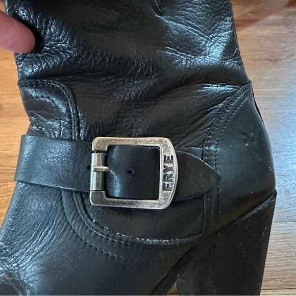 Frye buckle boots 7 1/2 with rear zipper - Picture 4 of 7